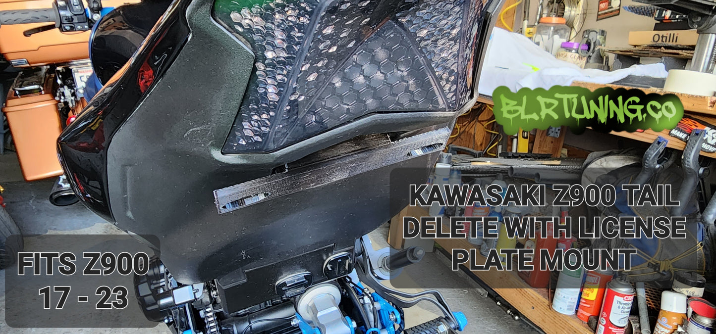 KAWASAKI Z900 TAIL Tidy MONTAJE DE PLACA DE MATRÍCULA O ELIMINACIÓN DE PLACA PARA 17 - 23 Z900
