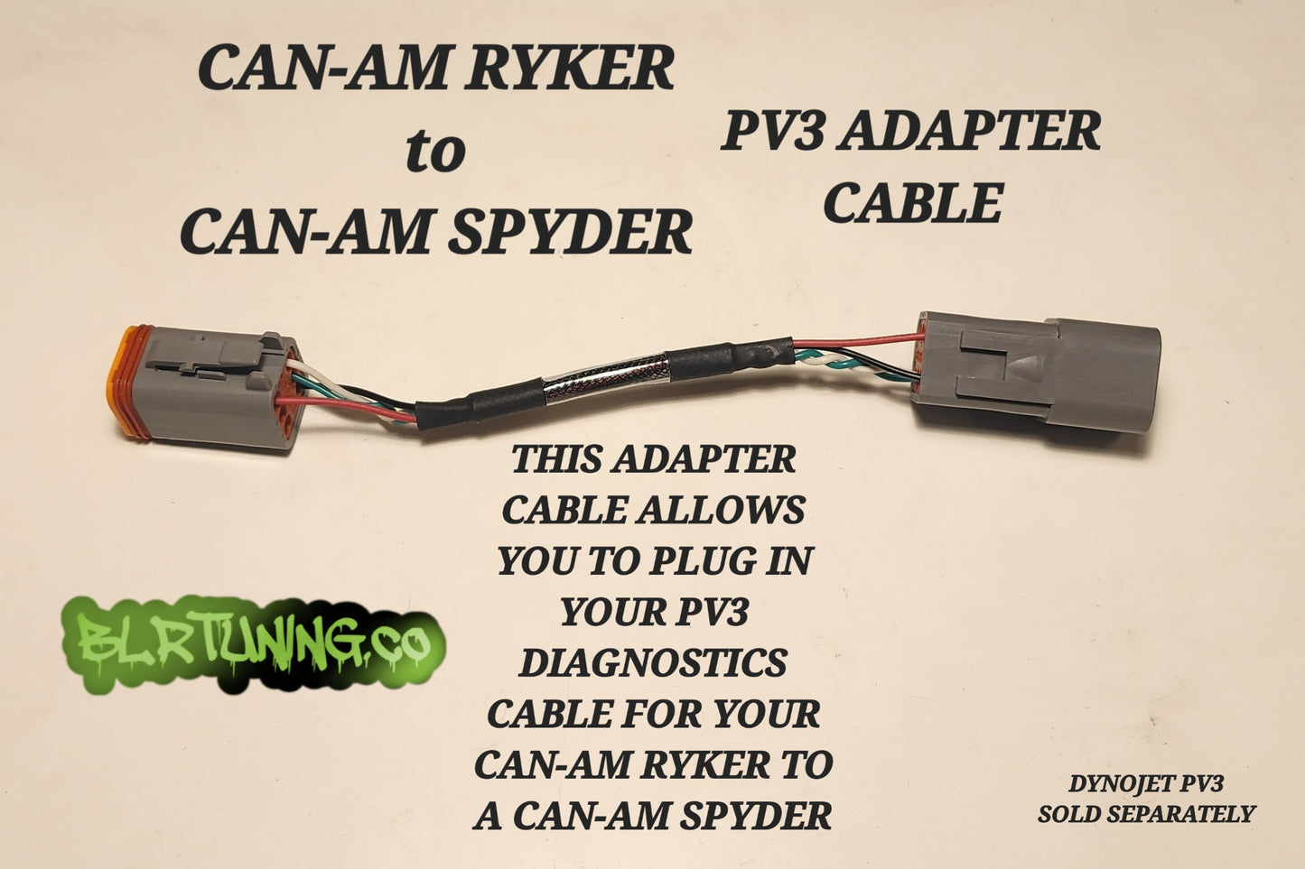 CAN-AM RYKER PV3 or PV4 TO CAN-AM SPYDER ADAPTER CABLE