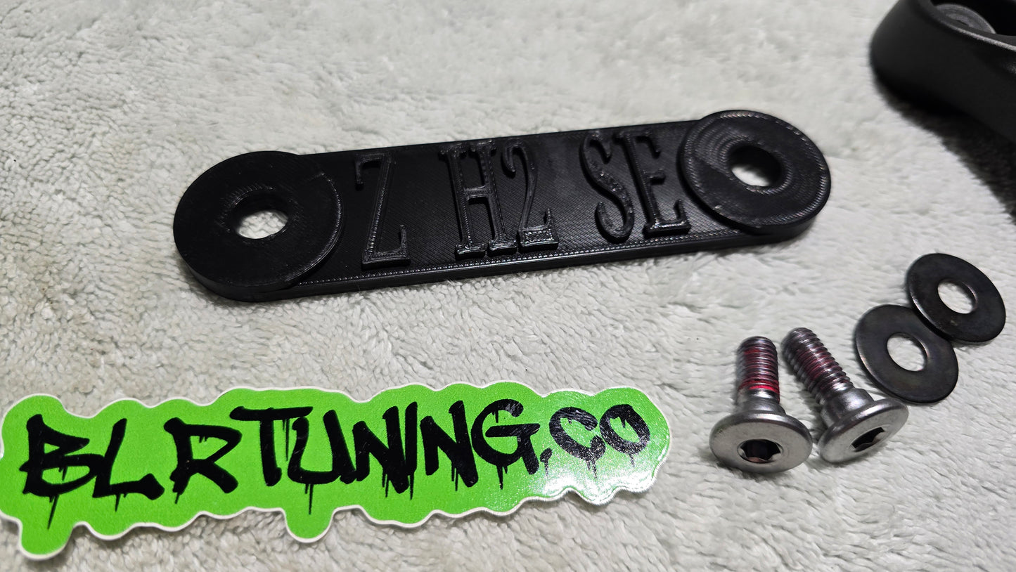 KAWASAKI Z H2 REAR PASSENGER PEG DELETE BLOCK OFF PLATES