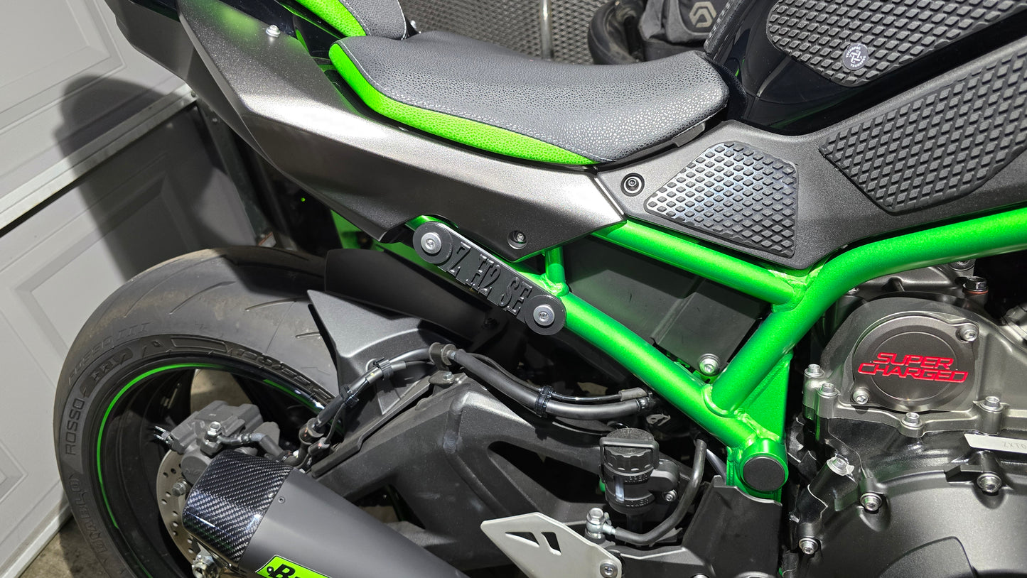 KAWASAKI Z H2 REAR PASSENGER PEG DELETE BLOCK OFF PLATES