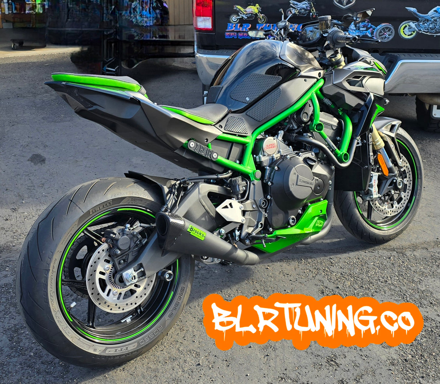 KAWASAKI Z H2 REAR PASSENGER PEG DELETE BLOCK OFF PLATES