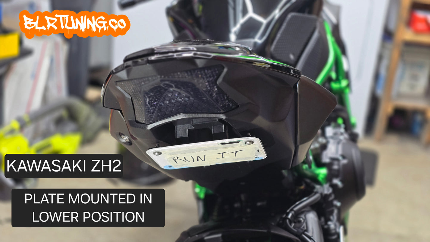 KAWASAKI ZH2 Z H2 SE TAIL Tidy LICENSE PLATE MOUNT OR PLATE DELETE FITS 2019 - 2024