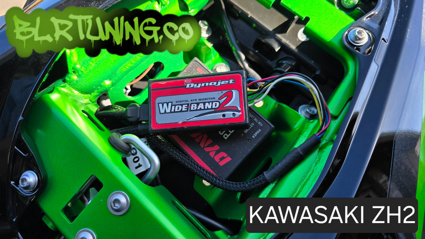 KAWASAKI ZH2 WIDE BAND WB2 WITH AFR GAUGE AND MOUNTING BRACKET WORKS WITH PC6  OFFERS AUTOTUNE FEATURE FITS 2019 - 2024