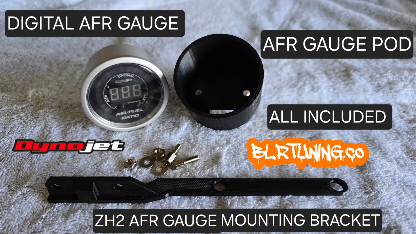 KAWASAKI ZH2 WIDE BAND WB2 WITH AFR GAUGE AND MOUNTING BRACKET WORKS WITH PC6  OFFERS AUTOTUNE FEATURE FITS 2019 - 2024
