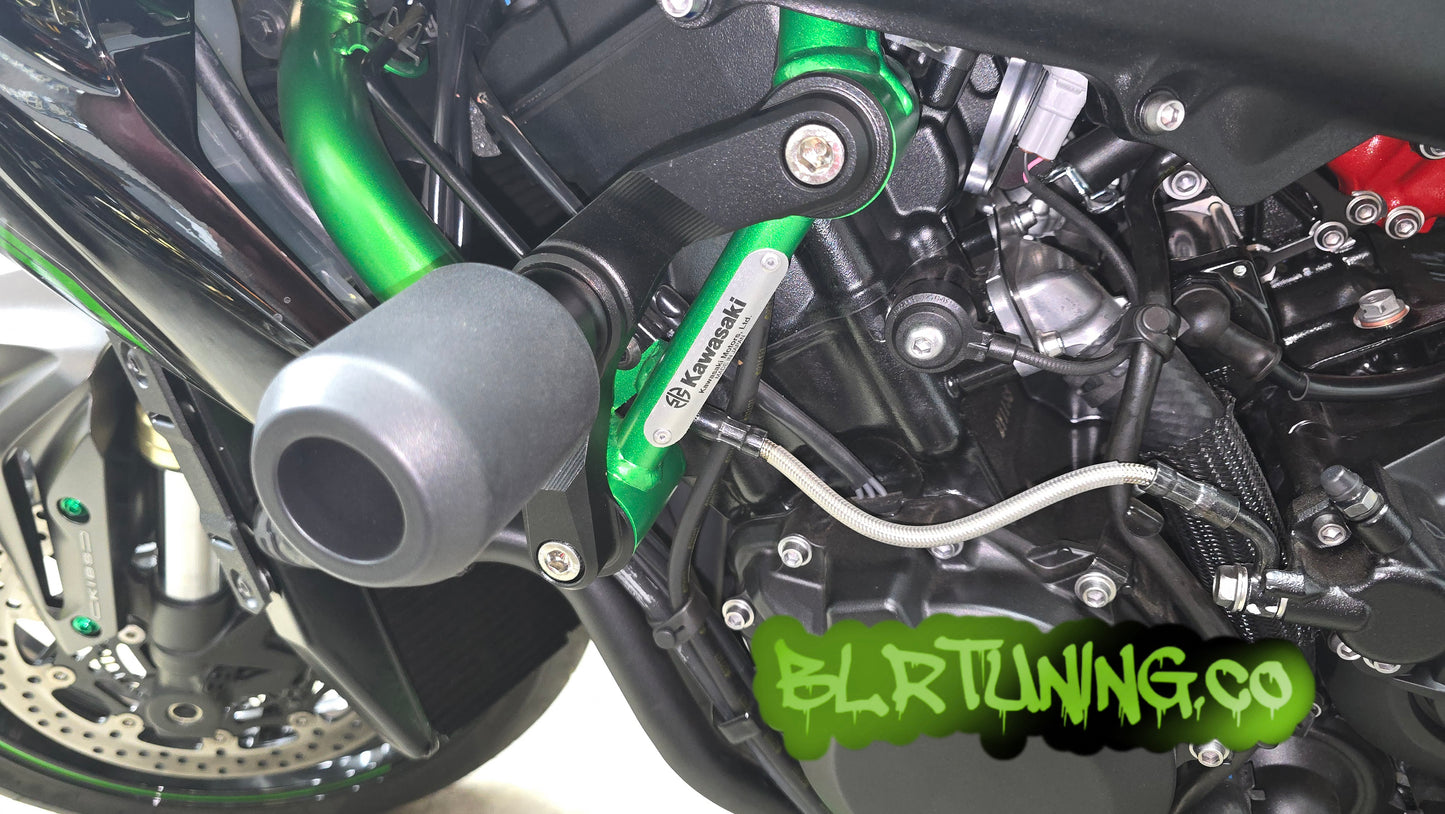 KAWASAKI ZH2 AND ZH2 SE CRASH PROTECTION FRAME SLIDERS FITS 2020 AND UP