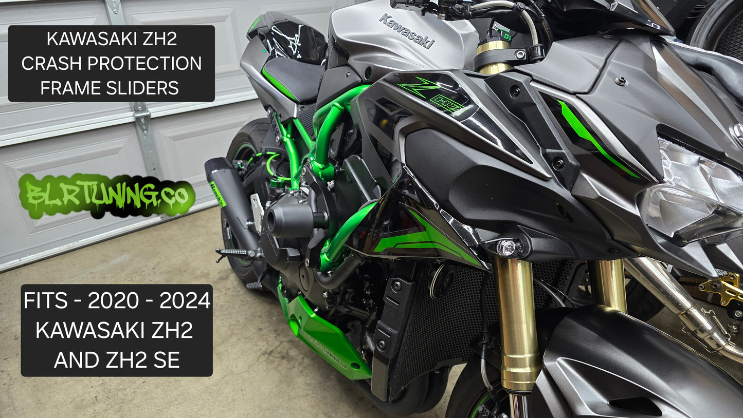 KAWASAKI ZH2 AND ZH2 SE CRASH PROTECTION FRAME SLIDERS FITS 2020 AND UP