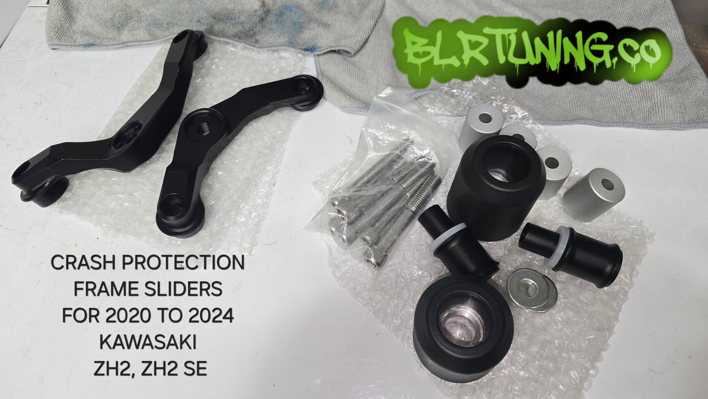 KAWASAKI ZH2 AND ZH2 SE CRASH PROTECTION FRAME SLIDERS FITS 2020 AND UP
