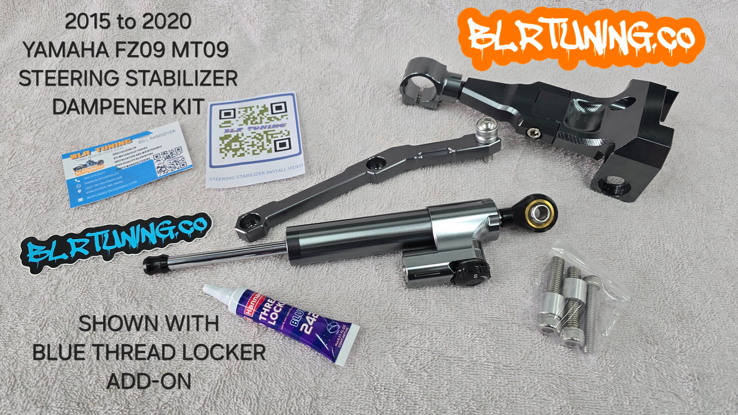 YAMAHA MT09 AND FZ09 STEERING STABILIZER DAMPER FITS 2015 TO 2020 MT09 MT-09 FZ09 FZ-09