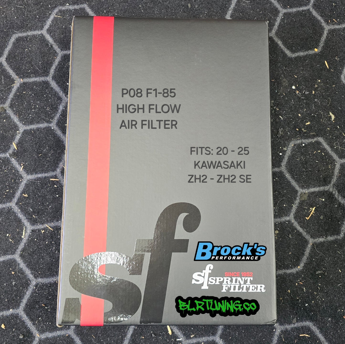 SPRINT FILTER P08 F1-85 FOR KAWASAKI ZH2 AND ZH2 SE 2020 - 2025 HIGH FLOW RACE APPLICATION AIR FILTER