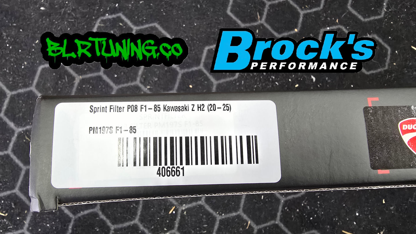 SPRINT FILTER P08 F1-85 FOR KAWASAKI ZH2 AND ZH2 SE 2020 - 2025 HIGH FLOW RACE APPLICATION AIR FILTER