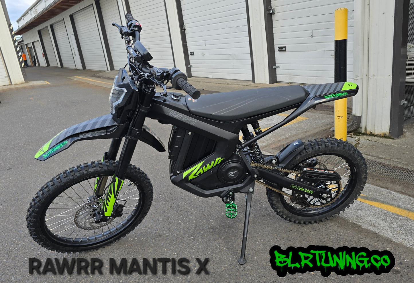 RAWRR MANTIS X 54 TOOTH REAR SPROCKET 7075 T6 ALUMINUM ANODIZED BLACK BY BLR TUNING