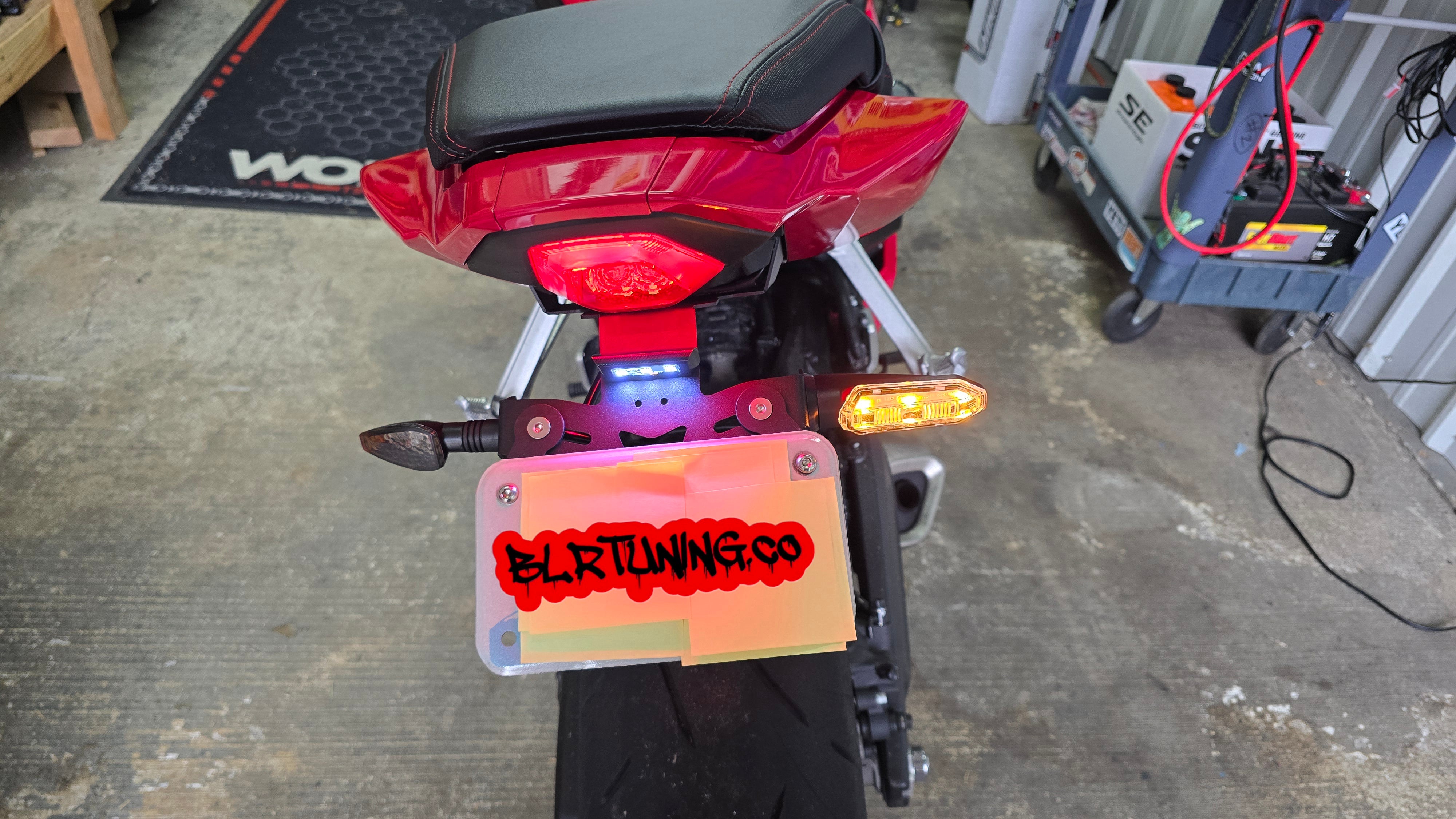 HONDA CBR650R E-CLUTCH ALUMINUM TAIL TIDY FITS 2024 - 2025 – BLR
