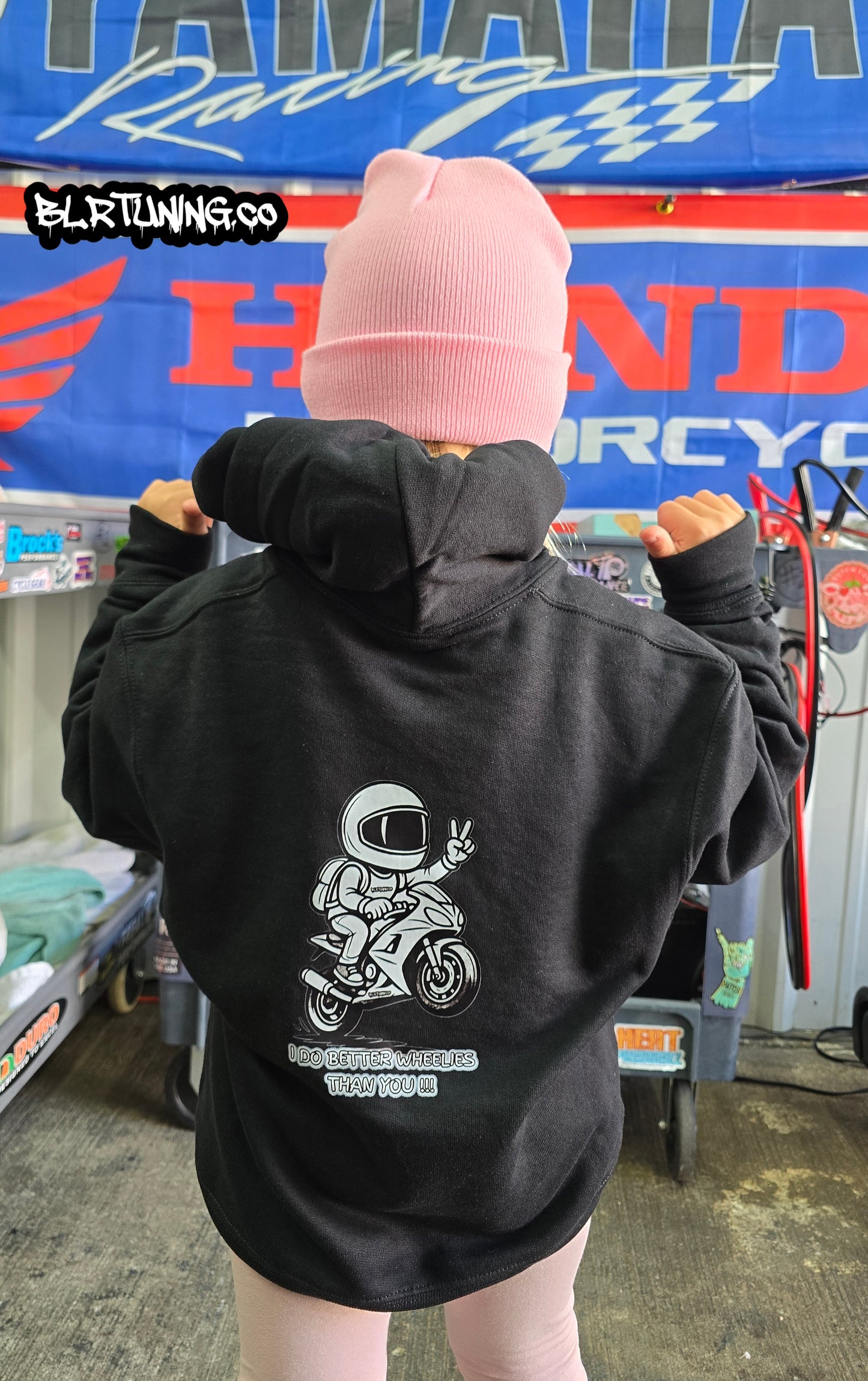 YOUTH HOODIE - I do better wheelies than you - limited edition