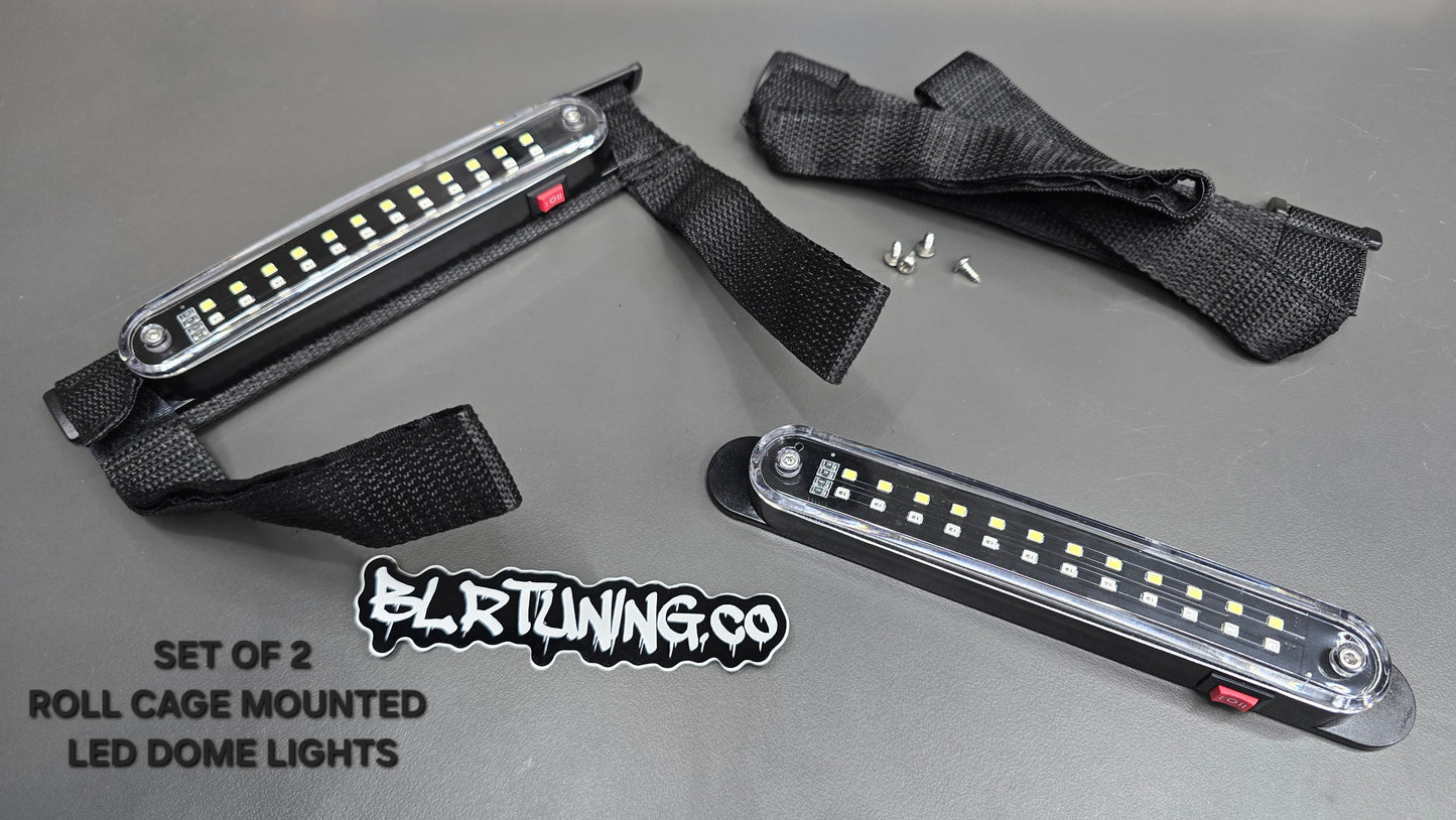 UTV ROLL CAGE MOUNTED LED DOME LIGHTS - BATTERY OPERATED - SUPER BRIGHT