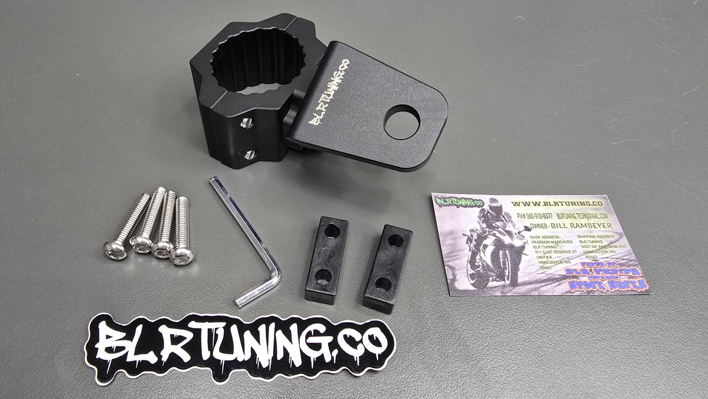 BLR TUNING Billet Aluminum Whip - Spot Light - Flagpole Mounts – Fits 1.75" to 2.0" Roll Cage Bars - UTV -ATV - ORV - UNIVERSAL FITMENT