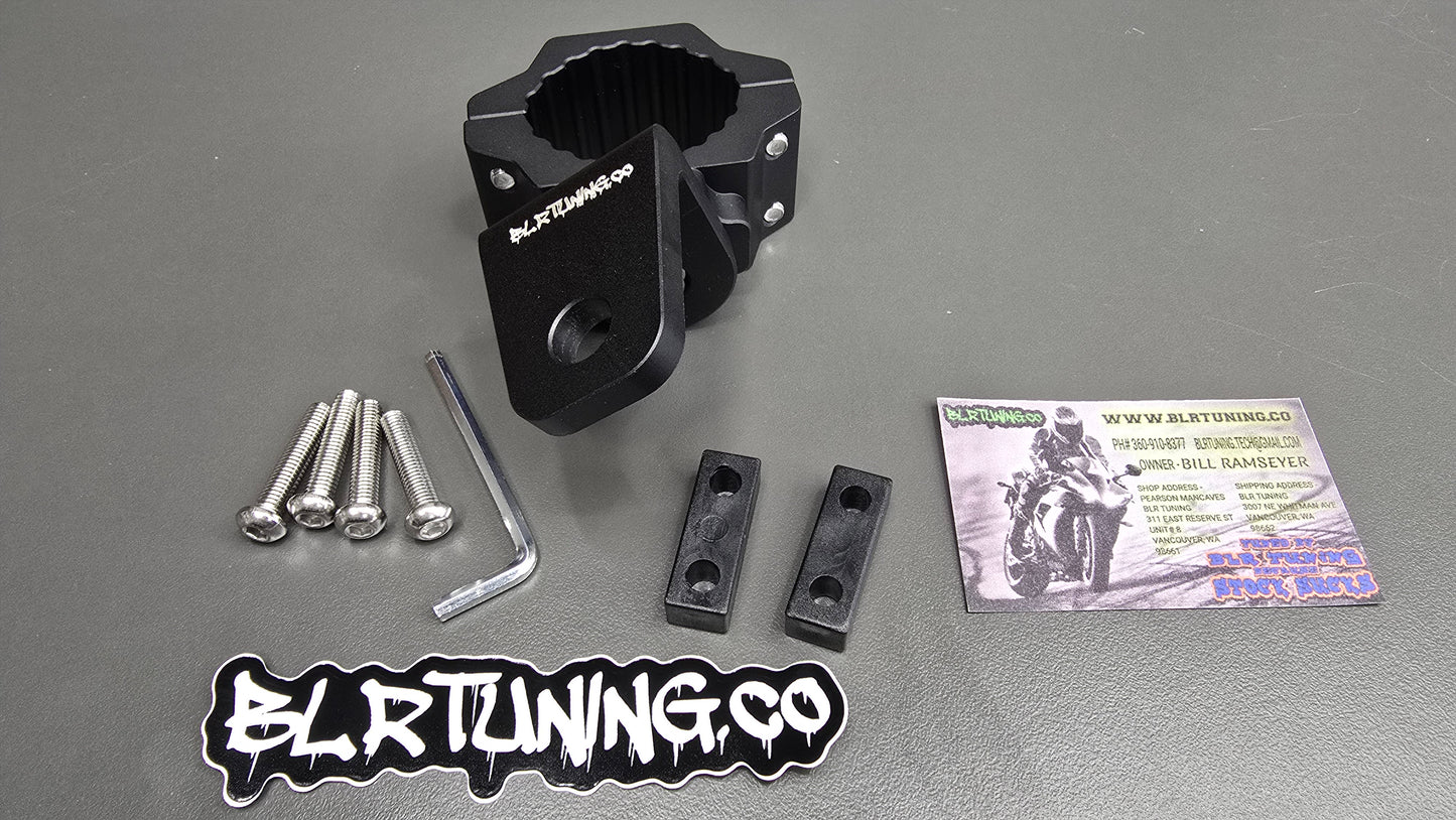 BLR TUNING Billet Aluminum Whip - Spot Light - Flagpole Mounts – Fits 1.75" to 2.0" Roll Cage Bars - UTV -ATV - ORV - UNIVERSAL FITMENT