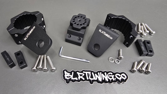 BLR TUNING Billet Aluminum Whip - Spot Light - Flagpole Mounts – Fits 1.75" to 2.0" Roll Cage Bars - UTV -ATV - ORV - UNIVERSAL FITMENT