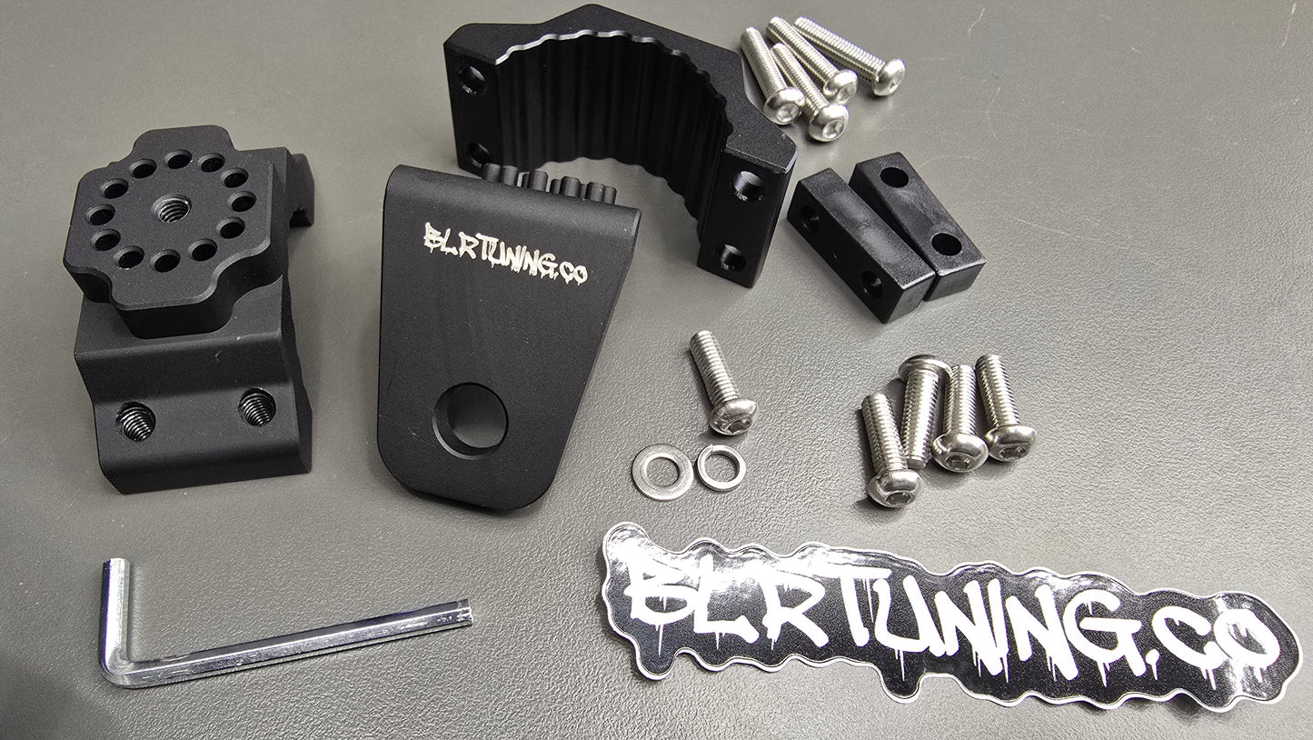 BLR TUNING Billet Aluminum Whip - Spot Light - Flagpole Mounts – Fits 1.75" to 2.0" Roll Cage Bars - UTV -ATV - ORV - UNIVERSAL FITMENT