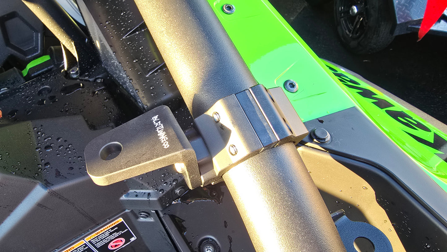 BLR TUNING Billet Aluminum Whip - Spot Light - Flagpole Mounts – Fits 1.75" to 2.0" Roll Cage Bars - UTV -ATV - ORV - UNIVERSAL FITMENT