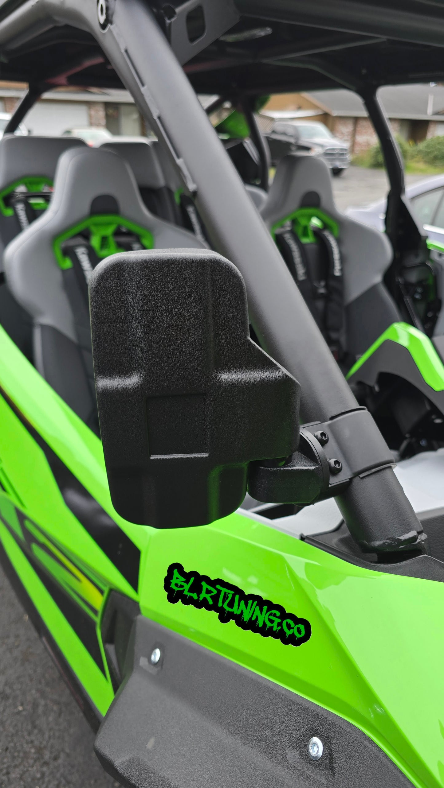 UTV MIRRORS - REAR VIEW MIRROR AND SIDE MIRRORS - LIGHTWEIGHT - WIDE FIELD OF VIEW - UNIVERSAL FITMENT - 1.6 in to 2 in ROLL CAGE MOUNTED