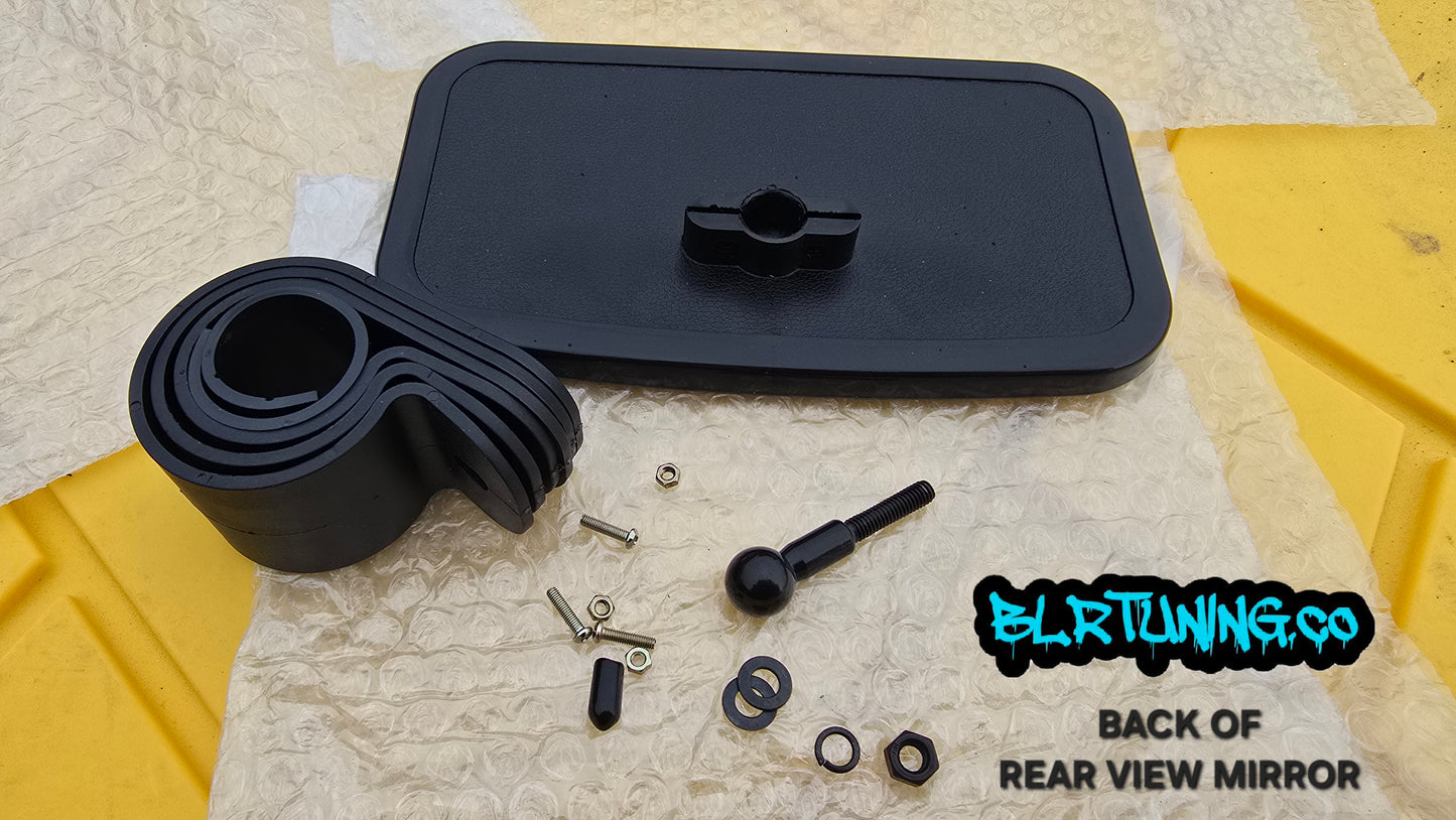 UTV MIRRORS - REAR VIEW MIRROR AND SIDE MIRRORS - LIGHTWEIGHT - WIDE FIELD OF VIEW - UNIVERSAL FITMENT - 1.6 in to 2 in ROLL CAGE MOUNTED