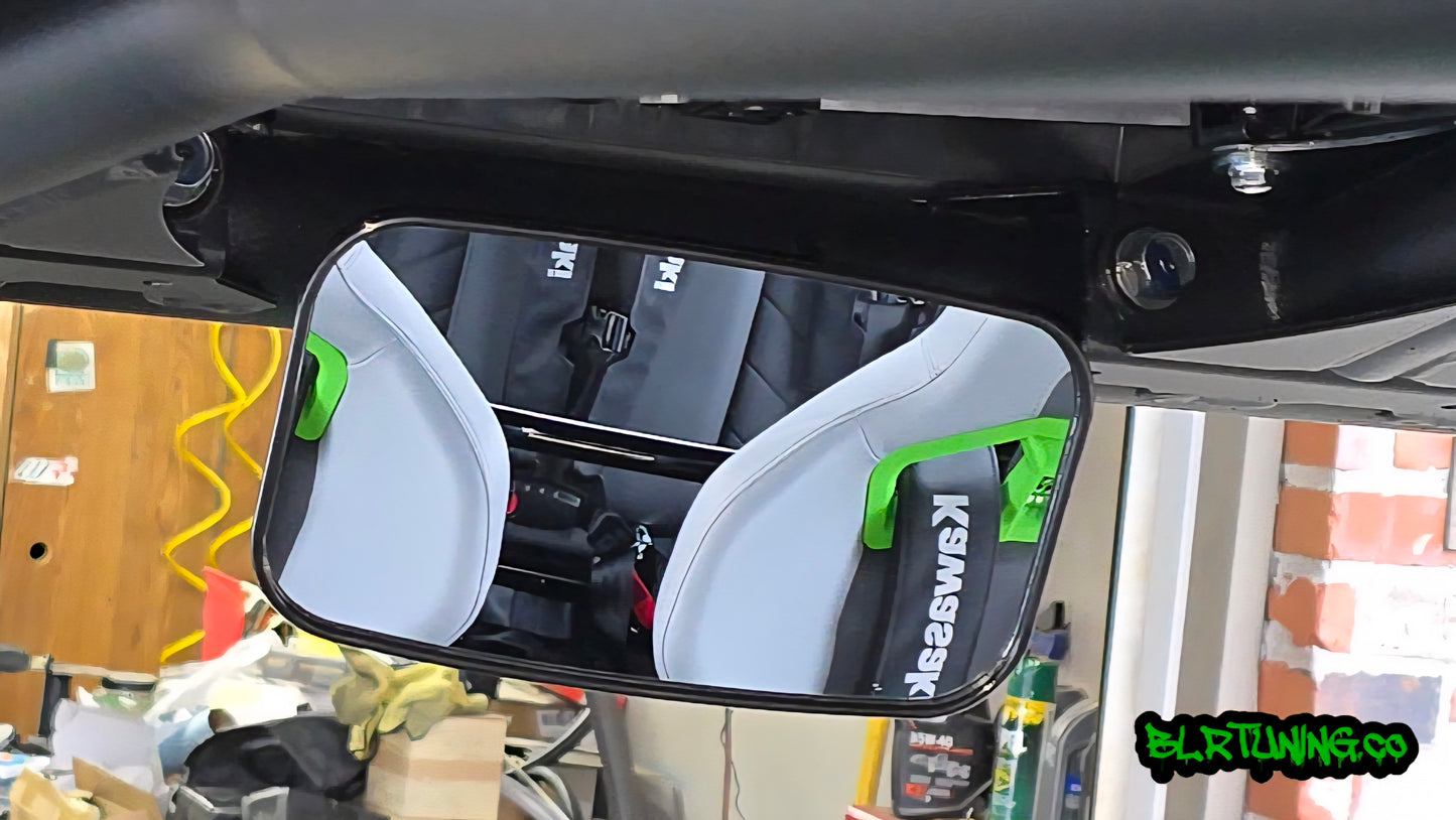 UTV MIRRORS - REAR VIEW MIRROR AND SIDE MIRRORS - LIGHTWEIGHT - WIDE FIELD OF VIEW - UNIVERSAL FITMENT - 1.6 in to 2 in ROLL CAGE MOUNTED