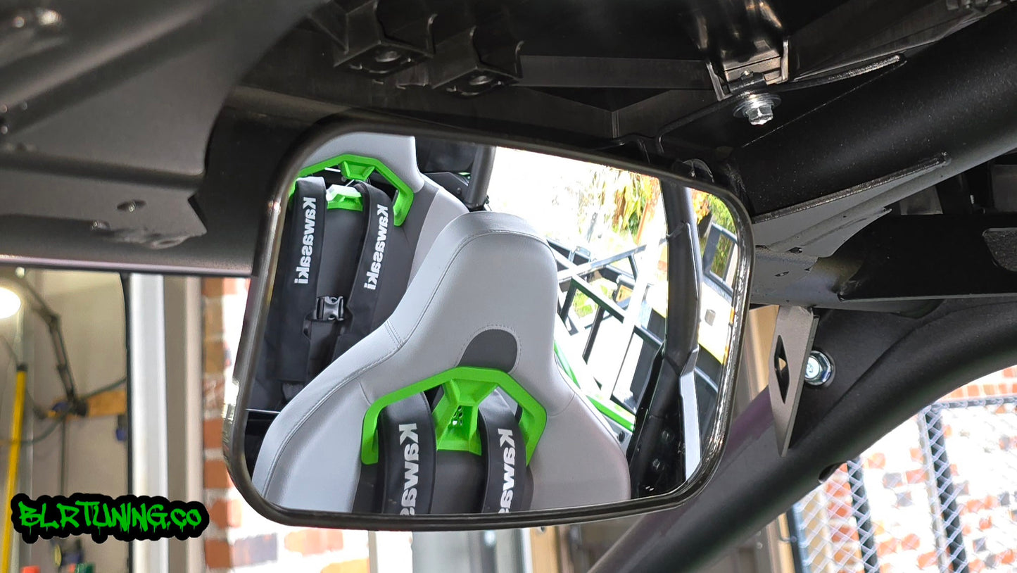 UTV MIRRORS - REAR VIEW MIRROR AND SIDE MIRRORS - LIGHTWEIGHT - WIDE FIELD OF VIEW - UNIVERSAL FITMENT - 1.6 in to 2 in ROLL CAGE MOUNTED