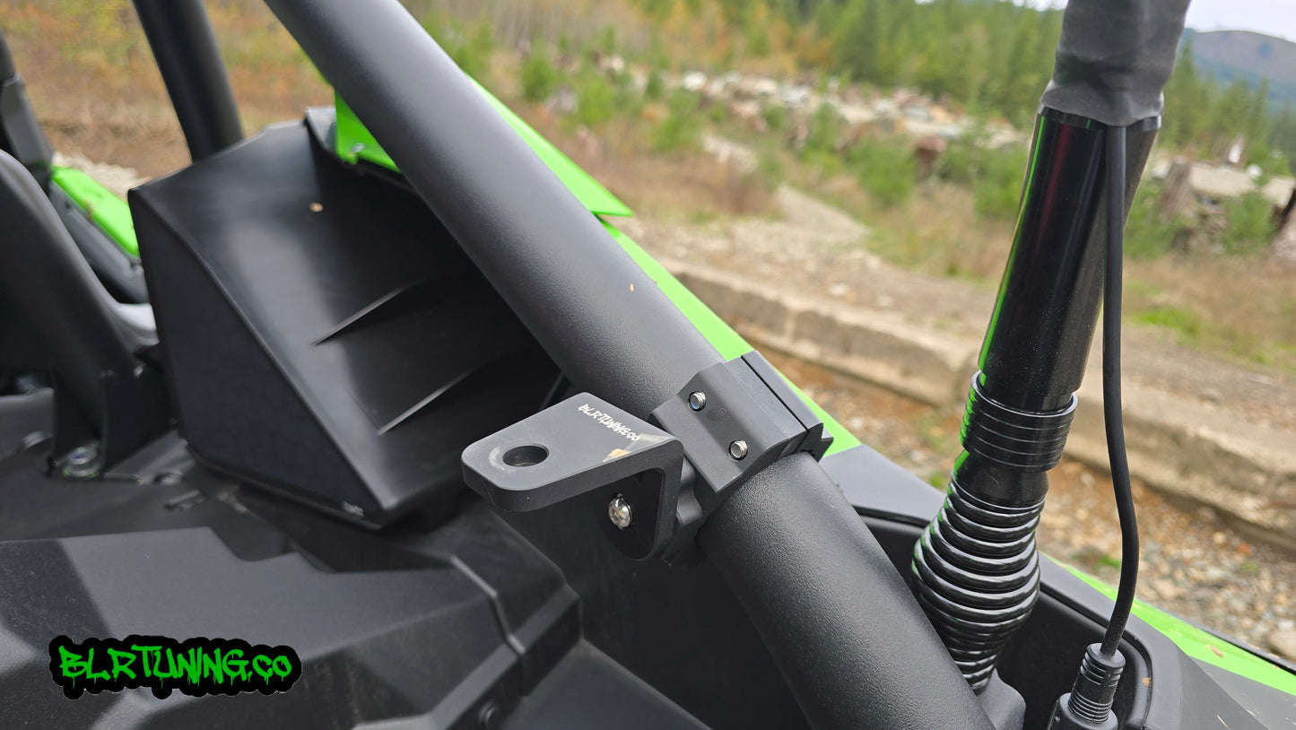 BLR TUNING Billet Aluminum Whip - Spot Light - Flagpole Mounts – Fits 1.75" to 2.0" Roll Cage Bars - UTV -ATV - ORV - UNIVERSAL FITMENT
