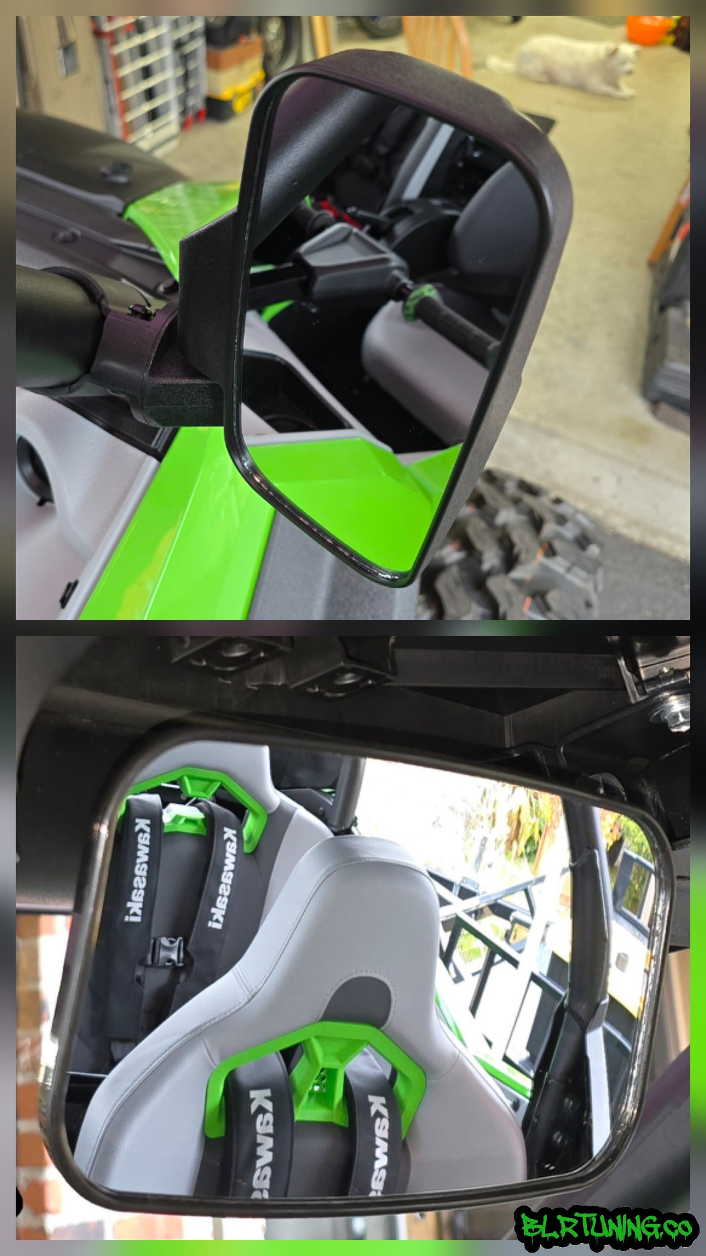 UTV MIRRORS - REAR VIEW MIRROR AND SIDE MIRRORS - LIGHTWEIGHT - WIDE FIELD OF VIEW - UNIVERSAL FITMENT - 1.6 in to 2 in ROLL CAGE MOUNTED