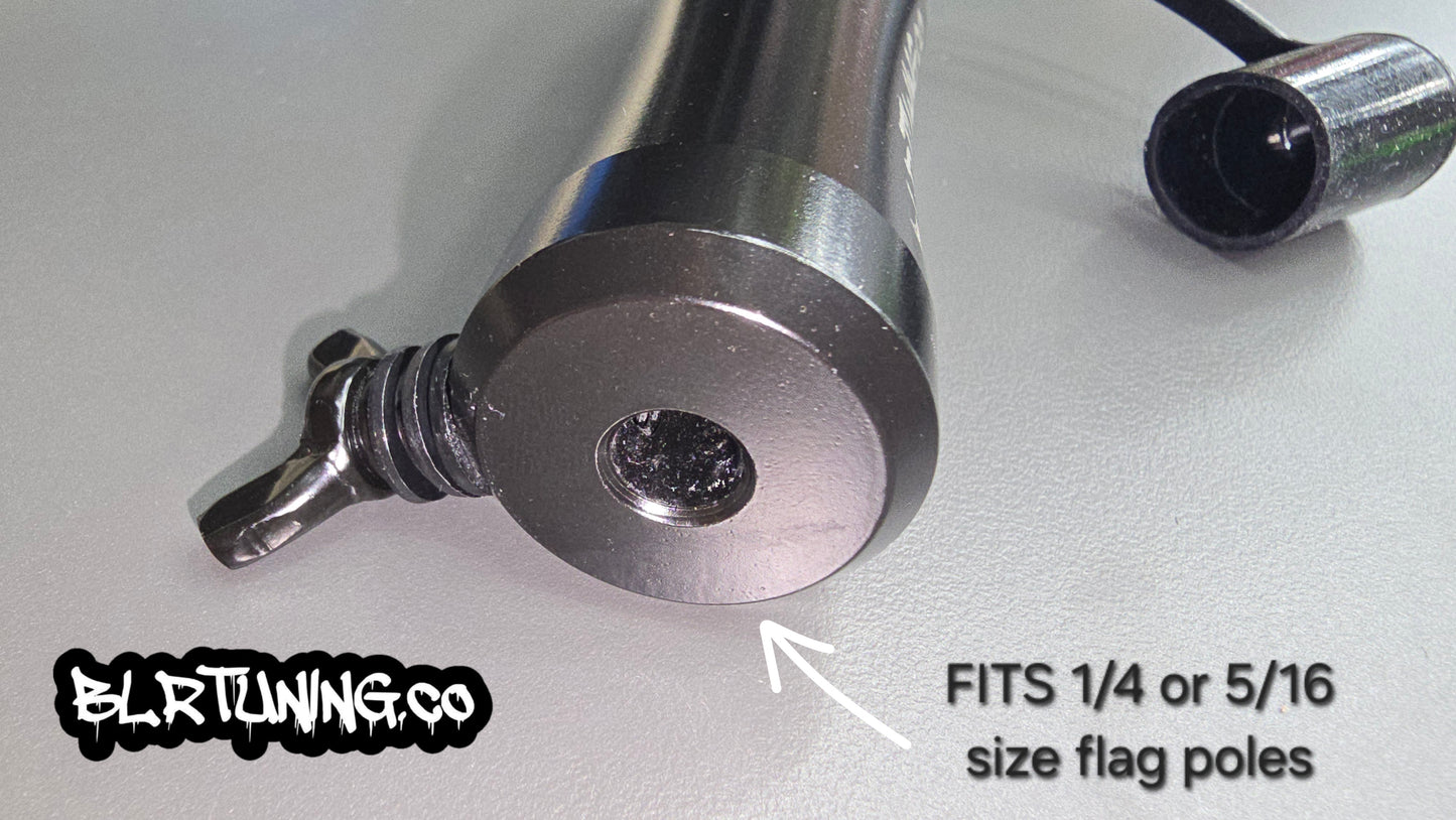 FLAGPOLE QUICK RELEASE AND ROLL CAGE MOUNTING BRACKET FITS 1/4 OR 5/16 FLAGPOLE AND FITS 1.6 TO 2 inch ROLL CAGE