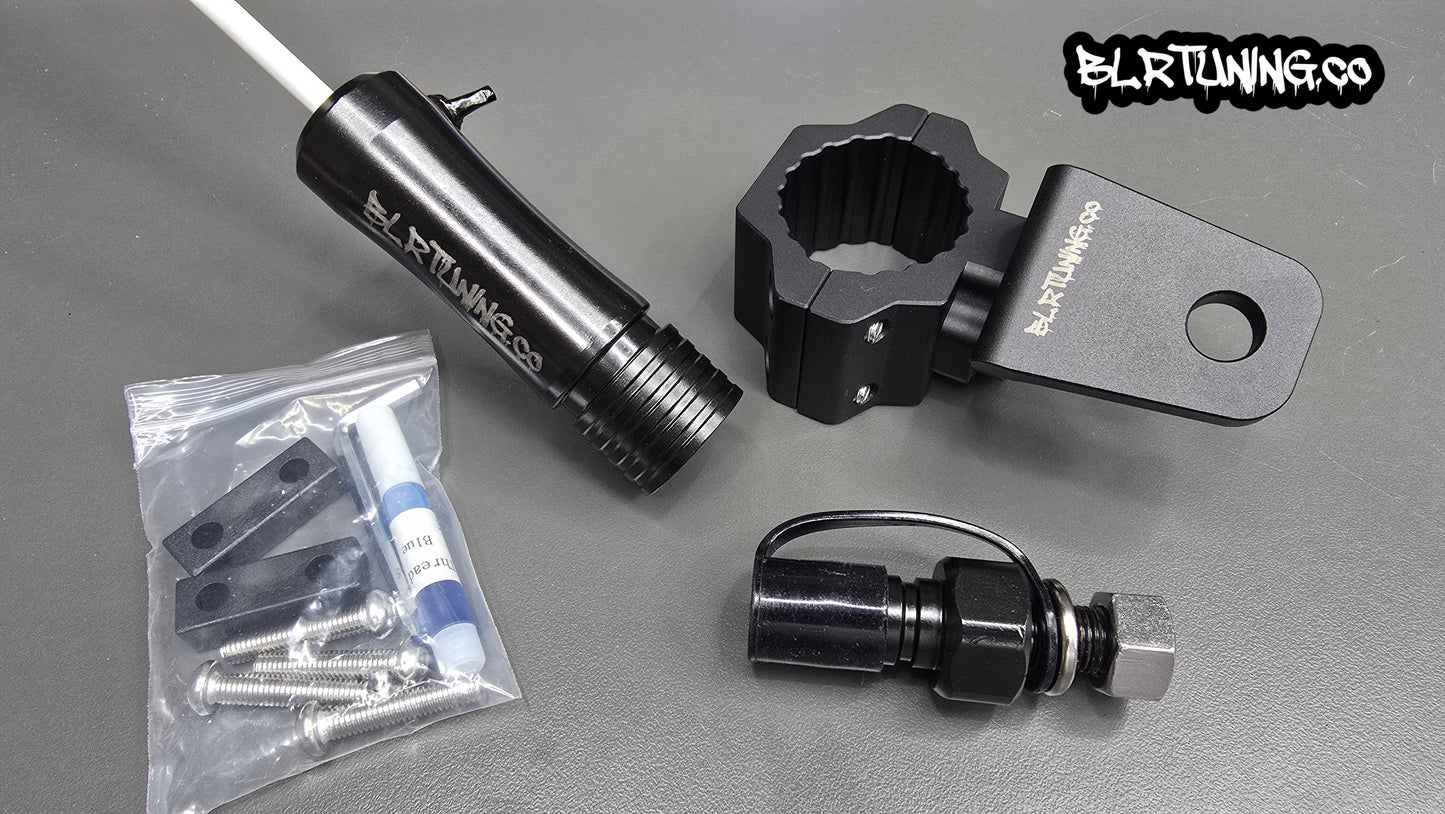 FLAGPOLE QUICK RELEASE AND ROLL CAGE MOUNTING BRACKET FITS 1/4 OR 5/16 FLAGPOLE AND FITS 1.6 TO 2 inch ROLL CAGE