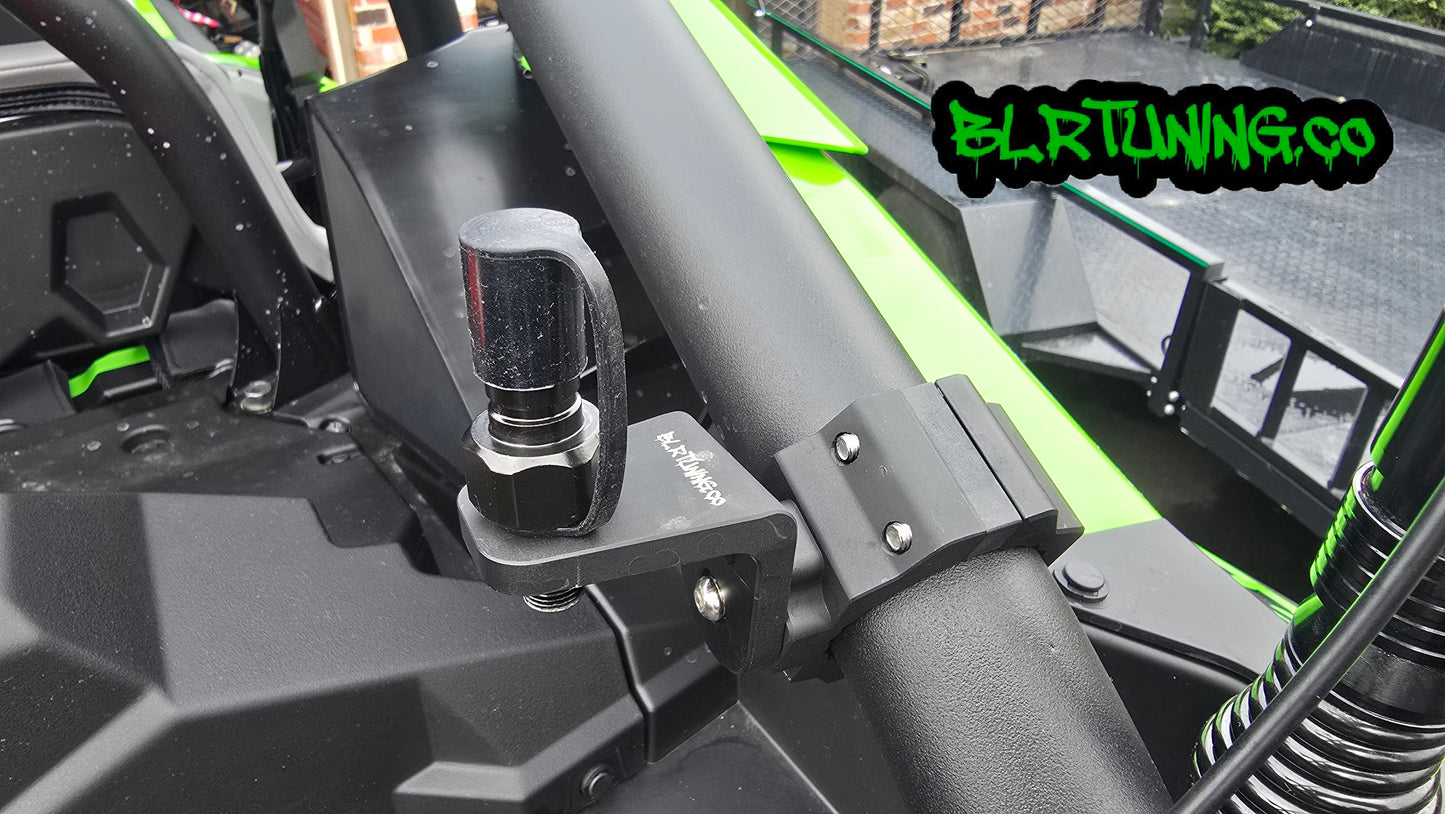 FLAGPOLE QUICK RELEASE AND ROLL CAGE MOUNTING BRACKET FITS 1/4 OR 5/16 FLAGPOLE AND FITS 1.6 TO 2 inch ROLL CAGE