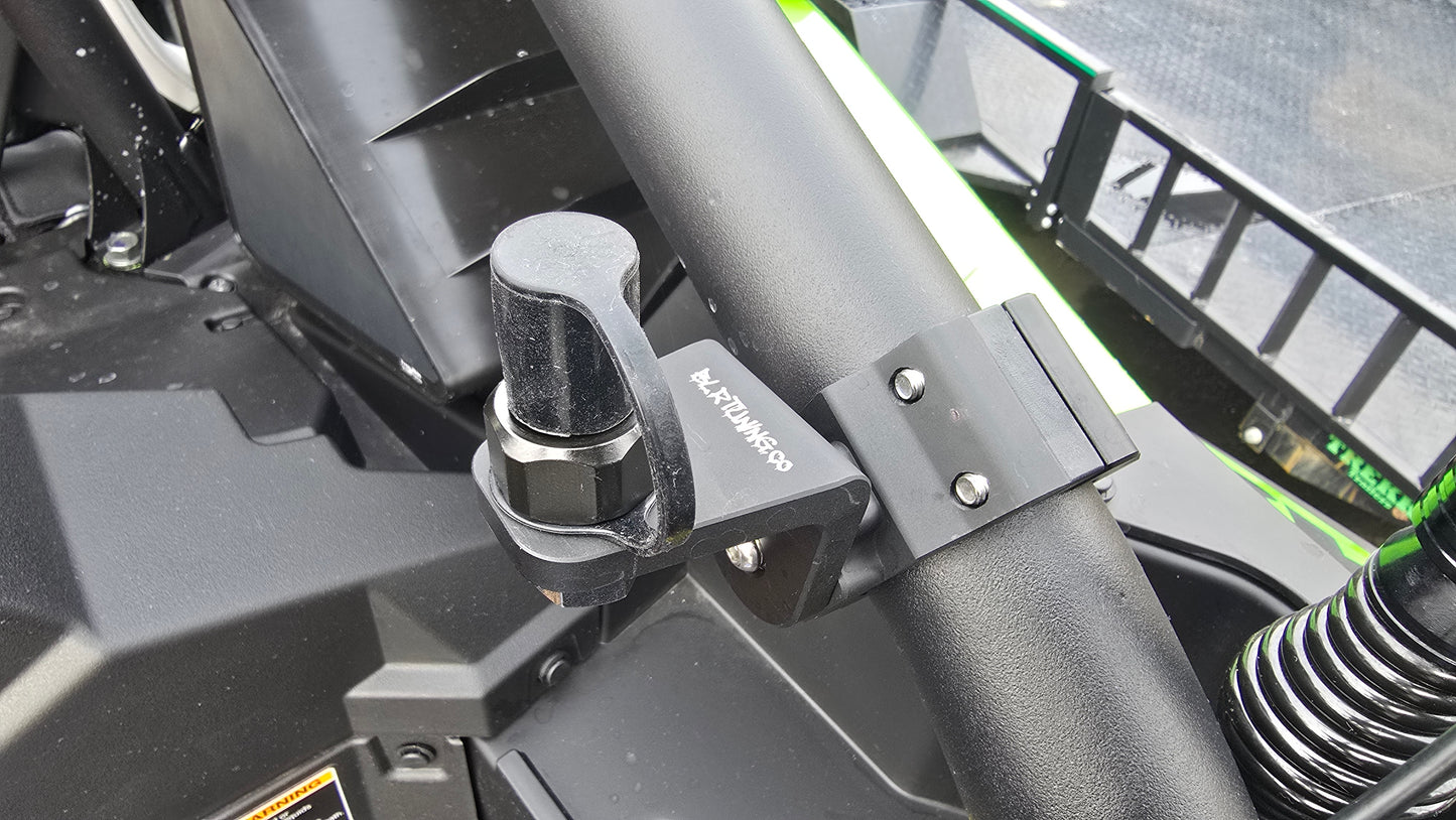 FLAGPOLE QUICK RELEASE AND ROLL CAGE MOUNTING BRACKET FITS 1/4 OR 5/16 FLAGPOLE AND FITS 1.6 TO 2 inch ROLL CAGE