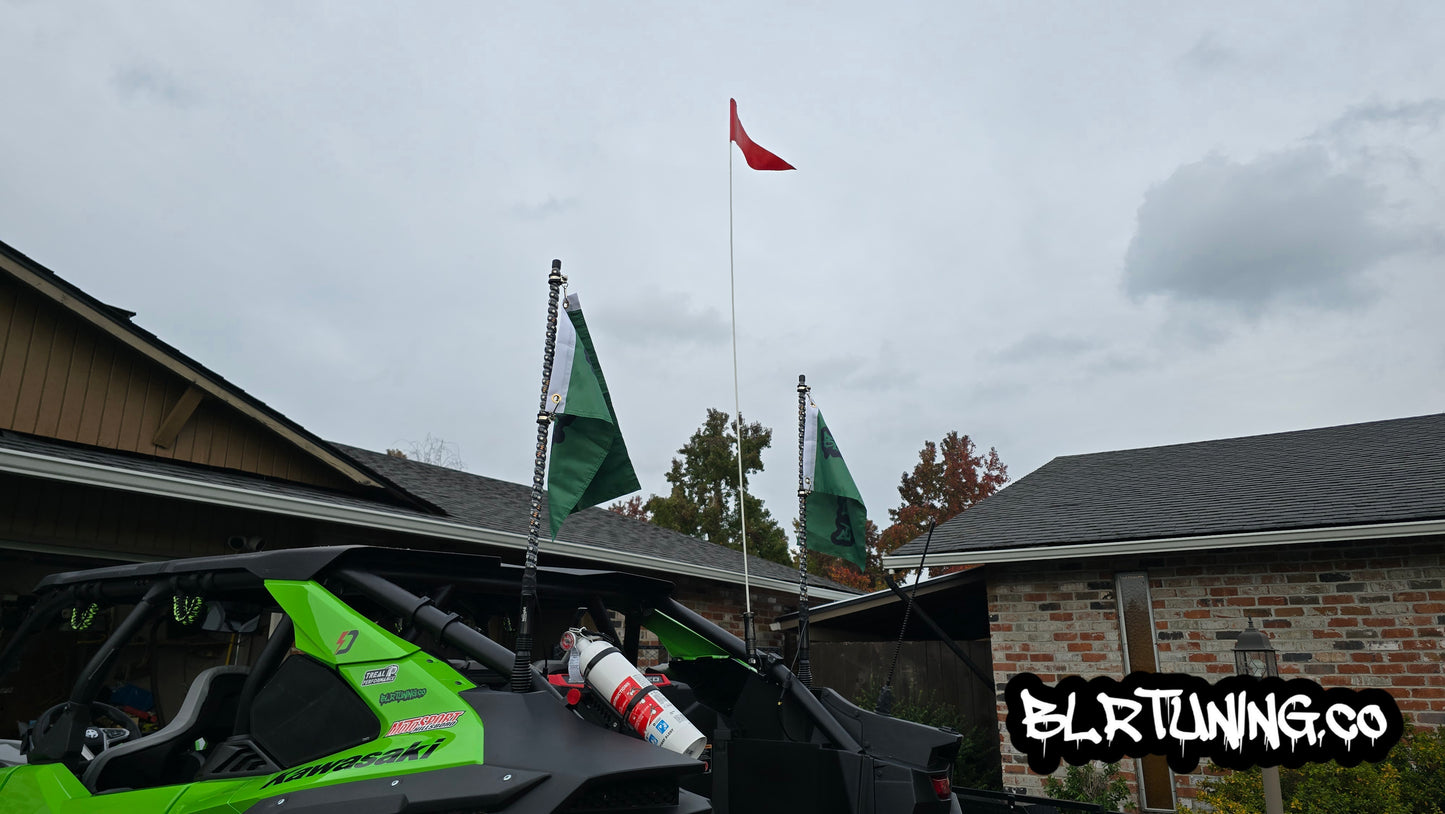 FLAGPOLE QUICK RELEASE AND ROLL CAGE MOUNTING BRACKET FITS 1/4 OR 5/16 FLAGPOLE AND FITS 1.6 TO 2 inch ROLL CAGE