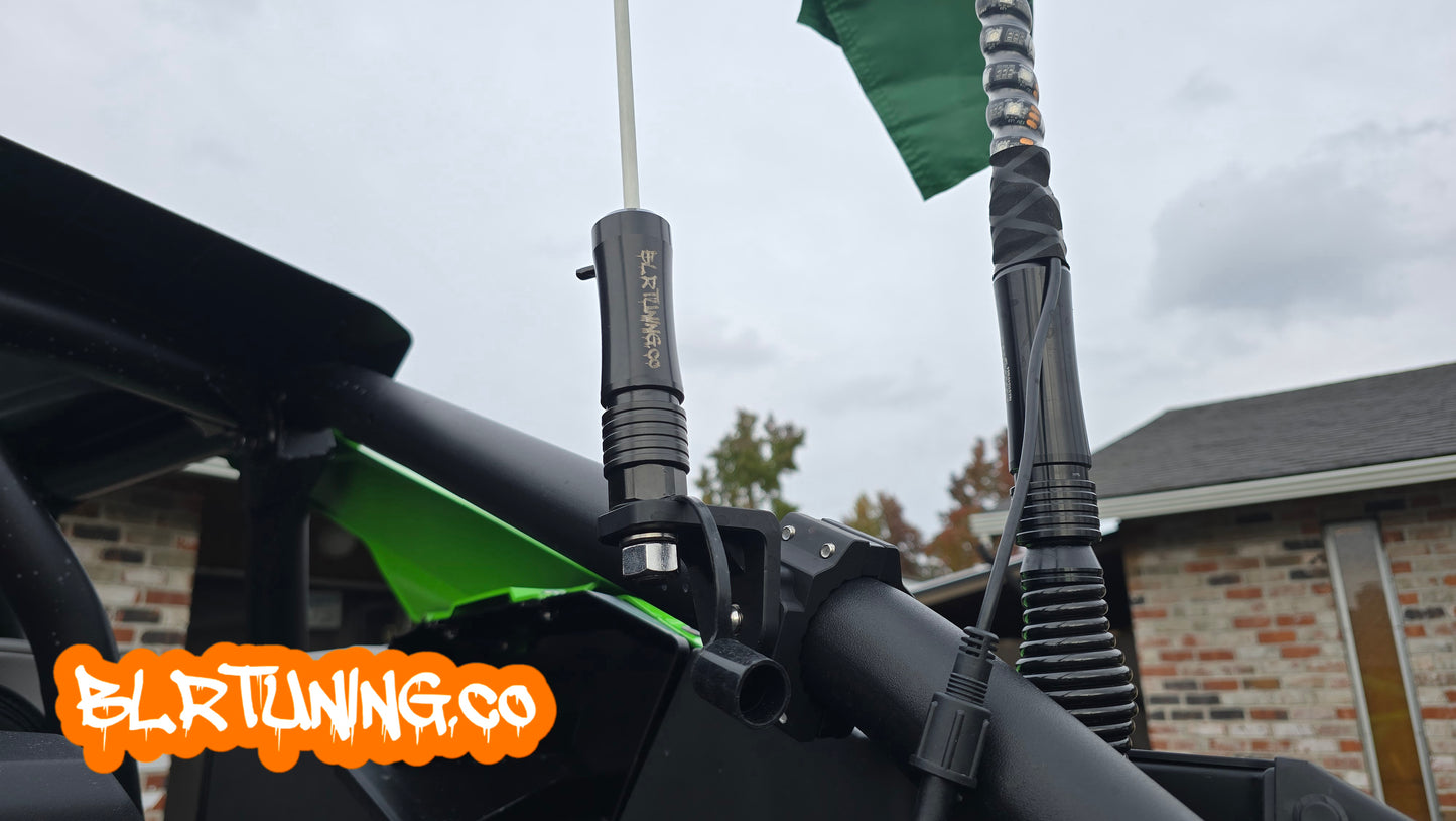 FLAGPOLE QUICK RELEASE AND ROLL CAGE MOUNTING BRACKET FITS 1/4 OR 5/16 FLAGPOLE AND FITS 1.6 TO 2 inch ROLL CAGE