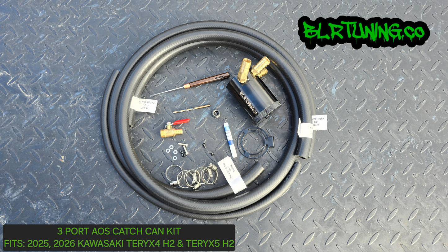 KAWASAKI TERYX H2 AIR OIL SEPARATOR 3 PORT CATCH CAN