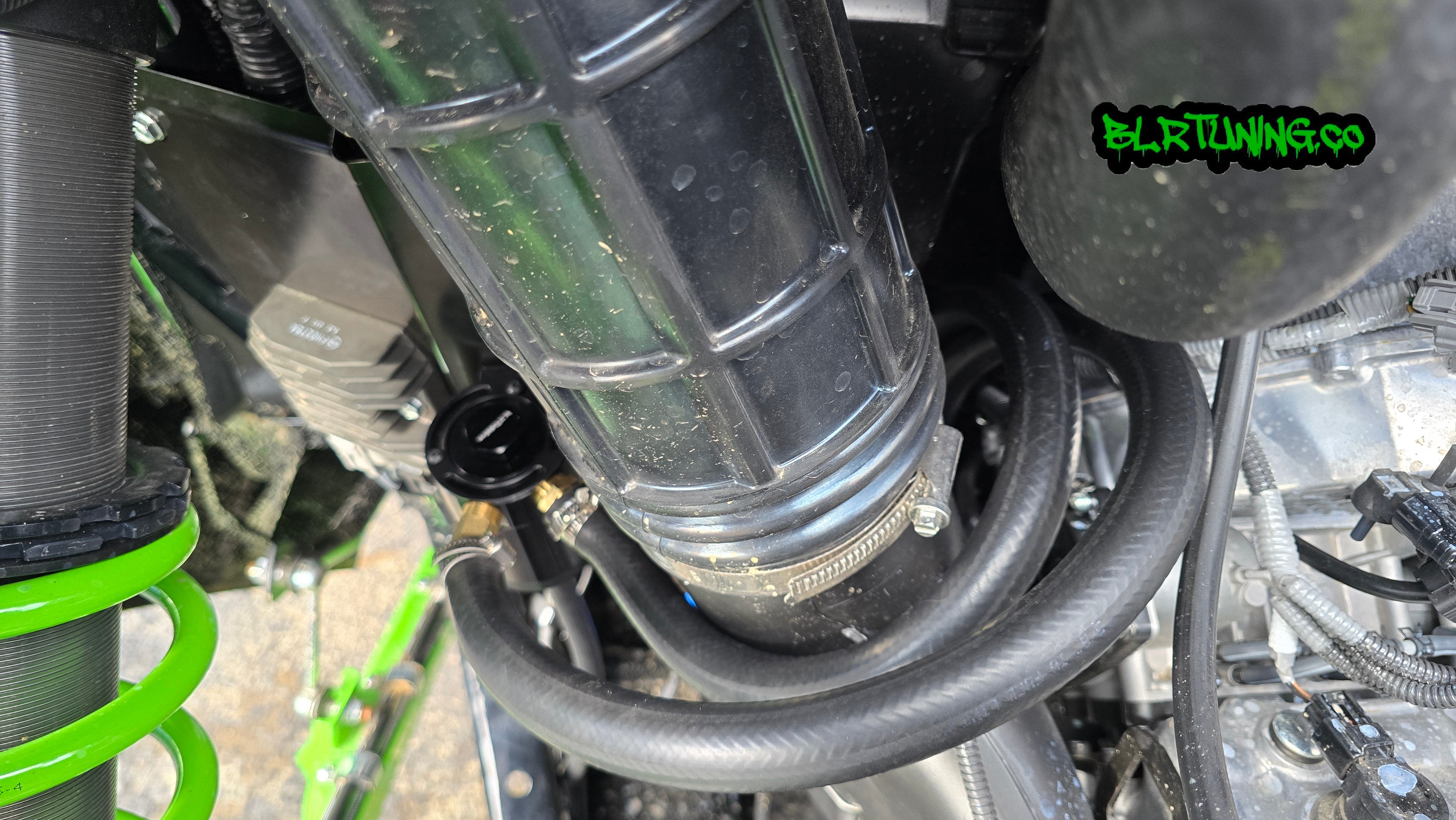のの KAWASAKI TERYX H2 AIR OIL SEPARATOR 3 PORT CATCH CAN – BLR TUNING