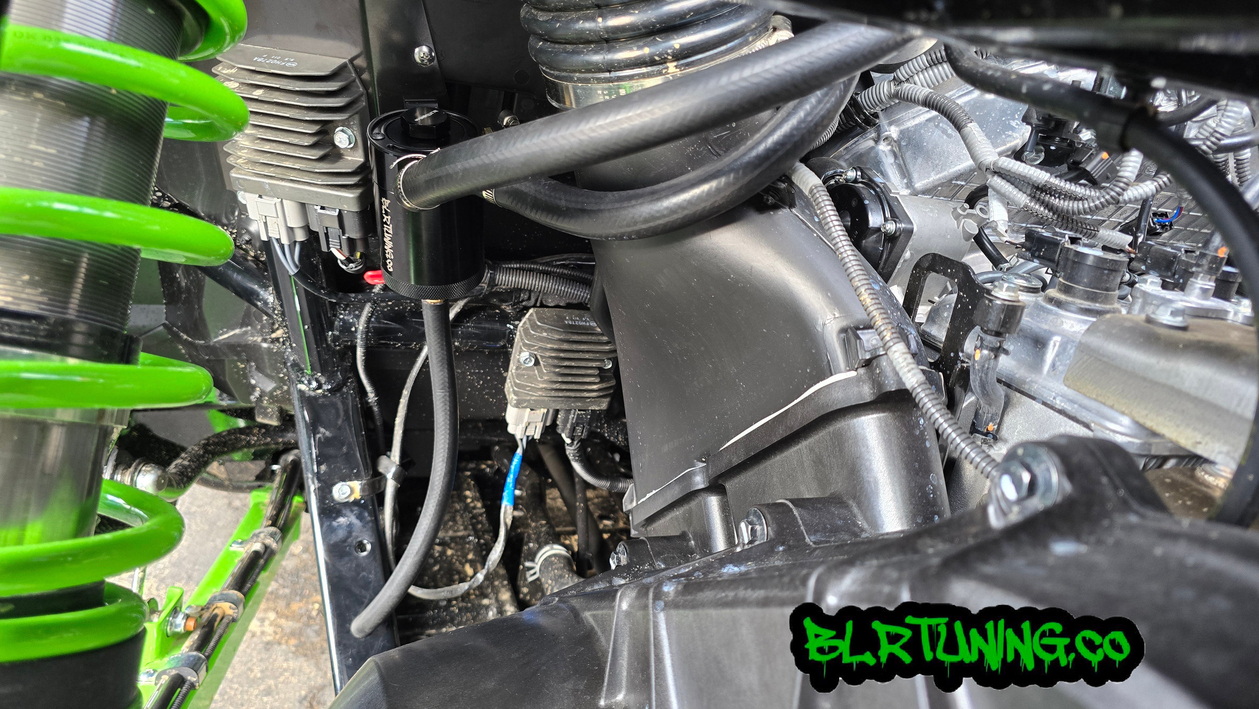 ®️ KAWASAKI TERYX H2 AIR OIL SEPARATOR 3 PORT CATCH CAN – BLR TUNING
