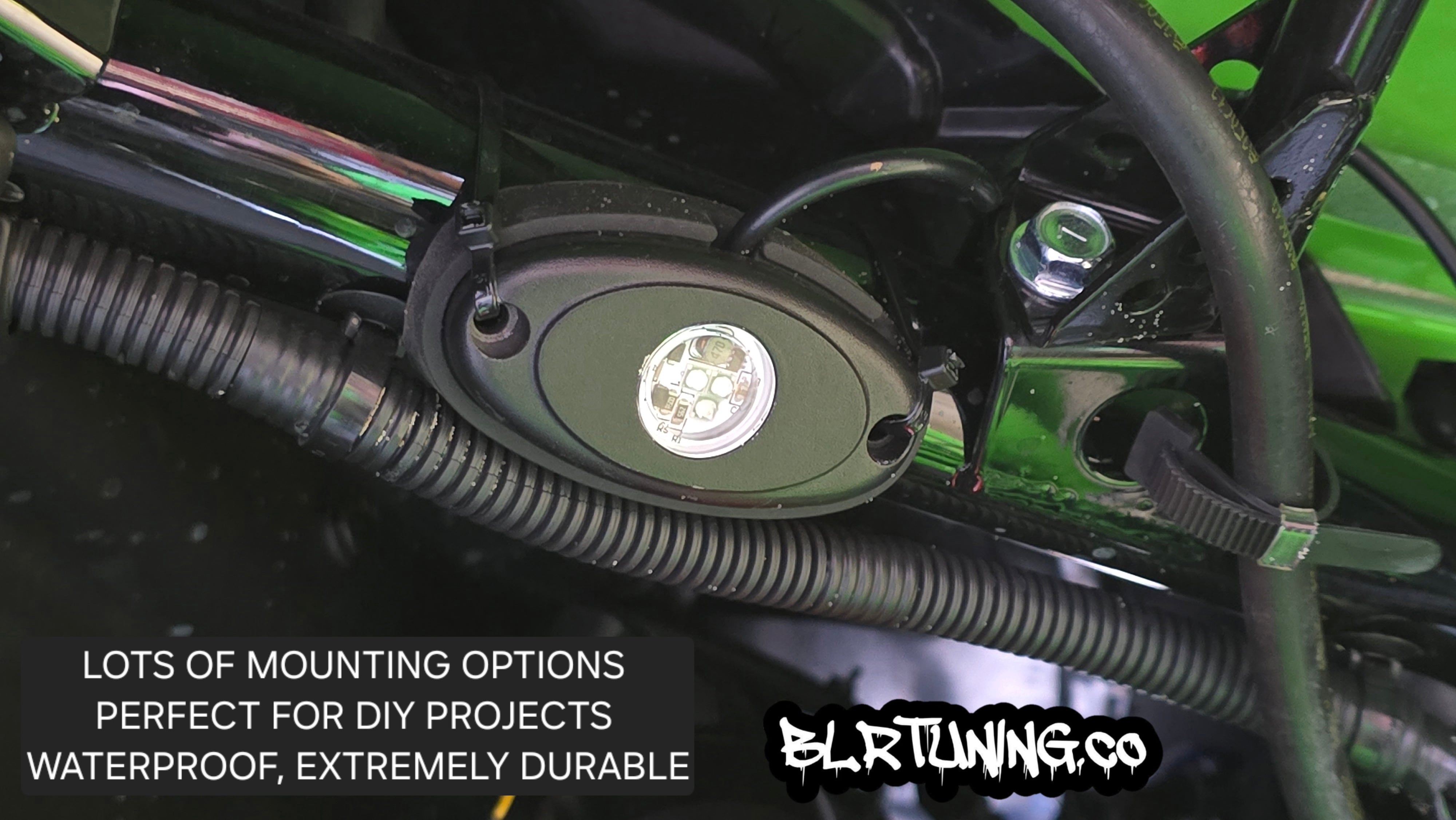 BLR TUNING HEAVY DUTY 12 VOLT LED ROCK LIGHTS – 4 PACK