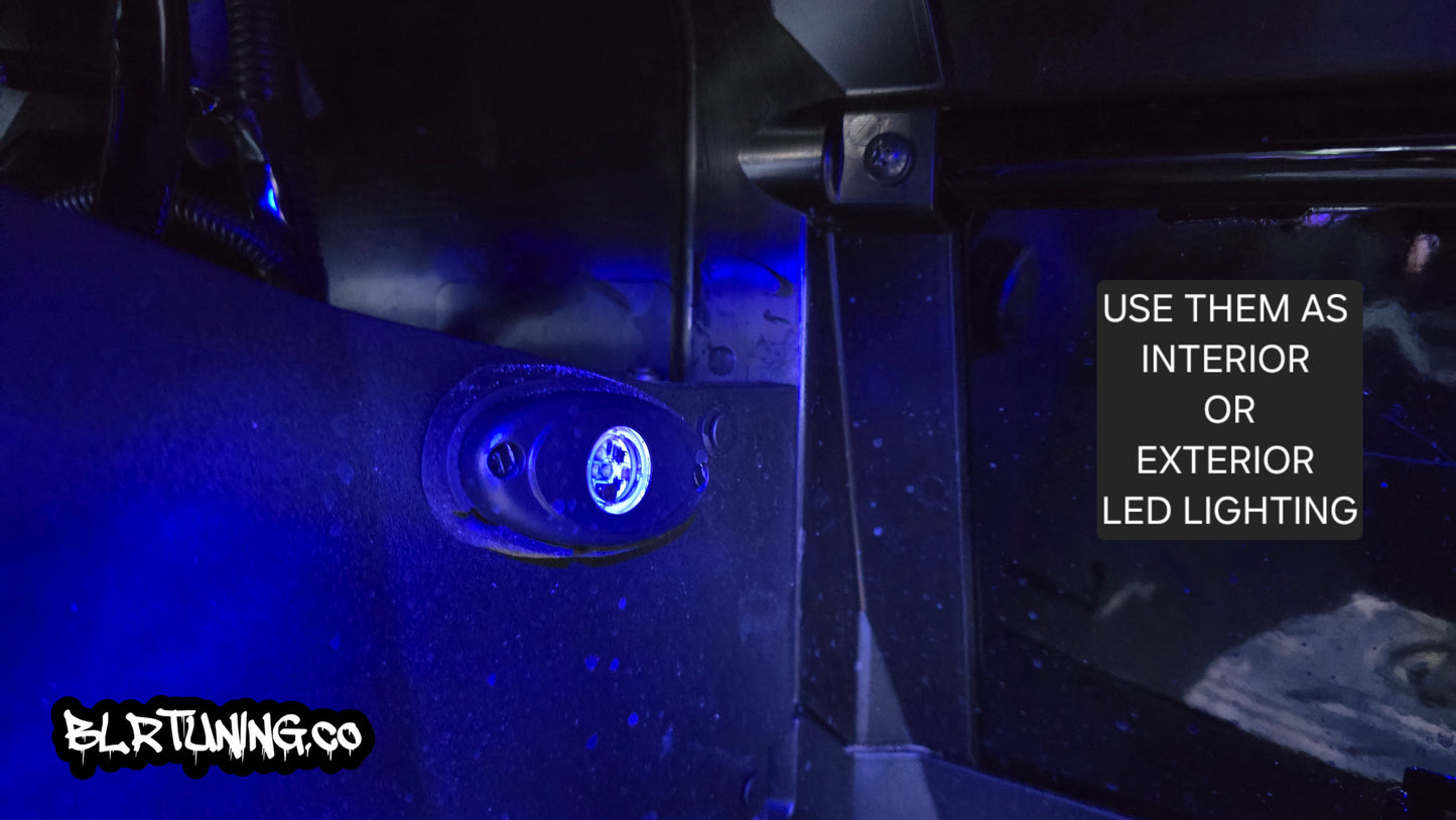 BLR TUNING HEAVY DUTY 12 VOLT LED ROCK LIGHTS – 4 PACK