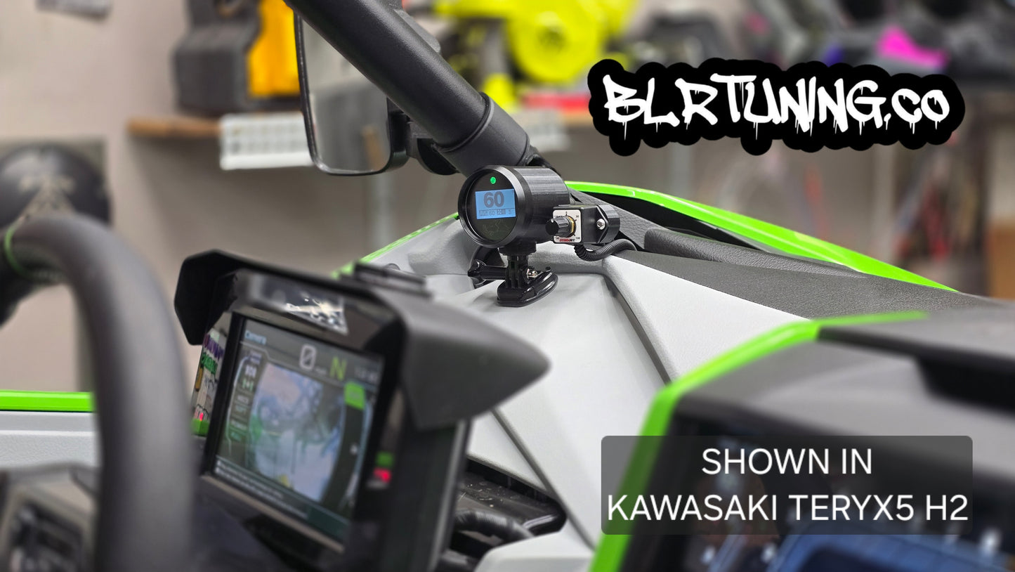 RAZORBACK GAUGE POD AND DYNOJET THROTTLE COMMANDER MOUNT KIT BY BLR TUNING