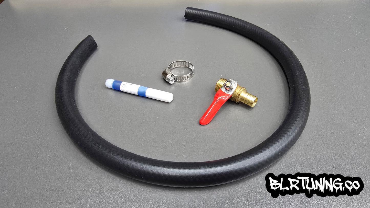 CATCH CAN DRAIN HOSE KIT FOR BLR TUNING CATCH CANS