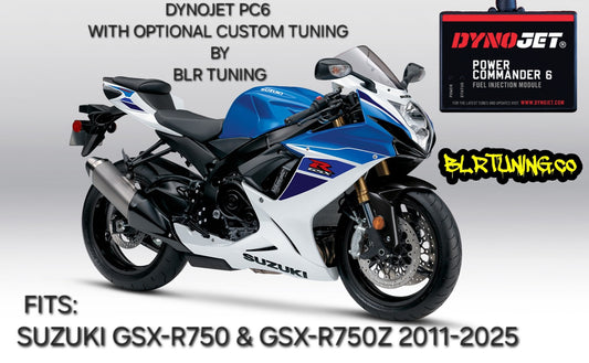 SUZUKI GSX-R750 GSX-R750Z GSXR750 2011 - 2025 PC6 BY DYNOJET WITH OPTIONAL CUSTOM TUNING BY BLR TUNING