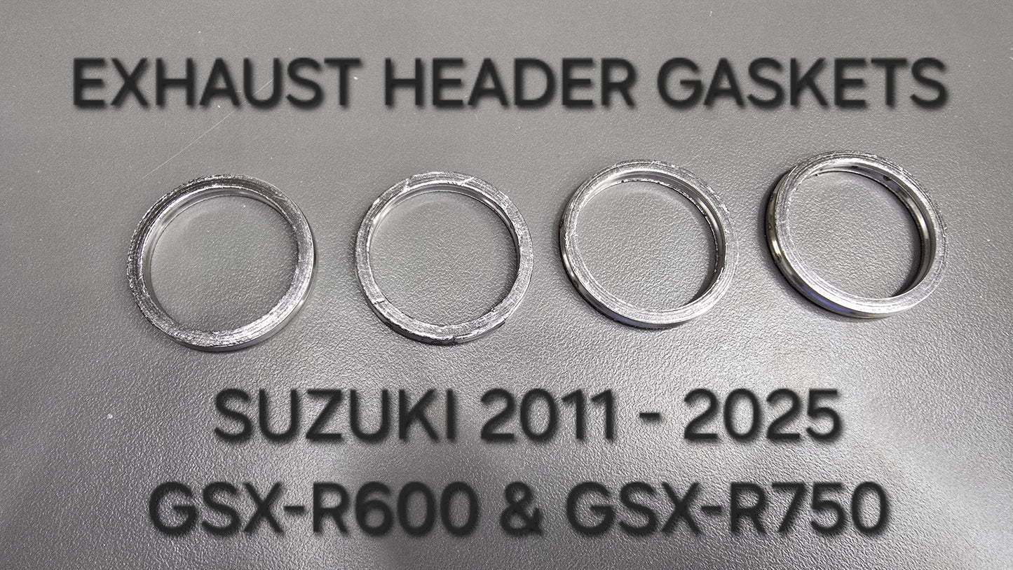 SUZUKI GSX-R750 GSX-R600 2011 - 2025 EXHAUST HEADER GASKETS