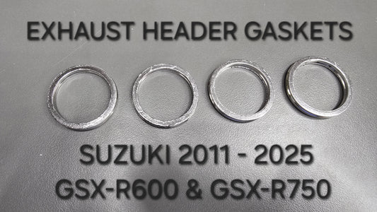SUZUKI GSX-R750 GSX-R600 2011 - 2025 EXHAUST HEADER GASKETS