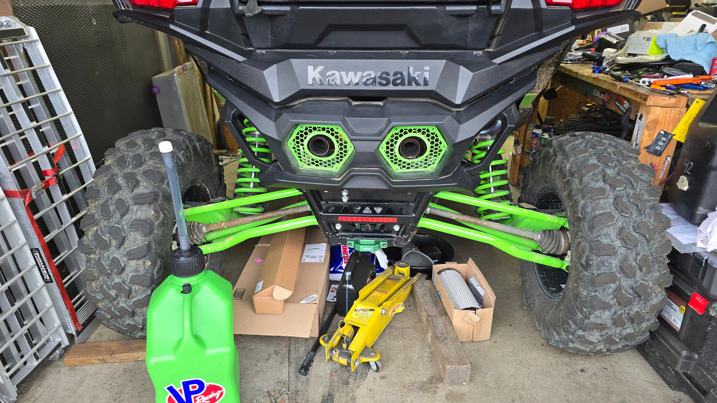 KAWASAKI TERYX H2 Billet Aluminum Tow Hooks - FITS FRONT AND REAR 2026 TERYX4 H2 AND TERYX5 H2 MODELS