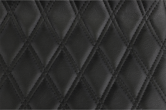 DRAG SPECIALTIES SEATS, Drag Specialties Seats Extended Reach Predator III Seat for Harley FL '99-'07 – Double Diamond Black Stitching