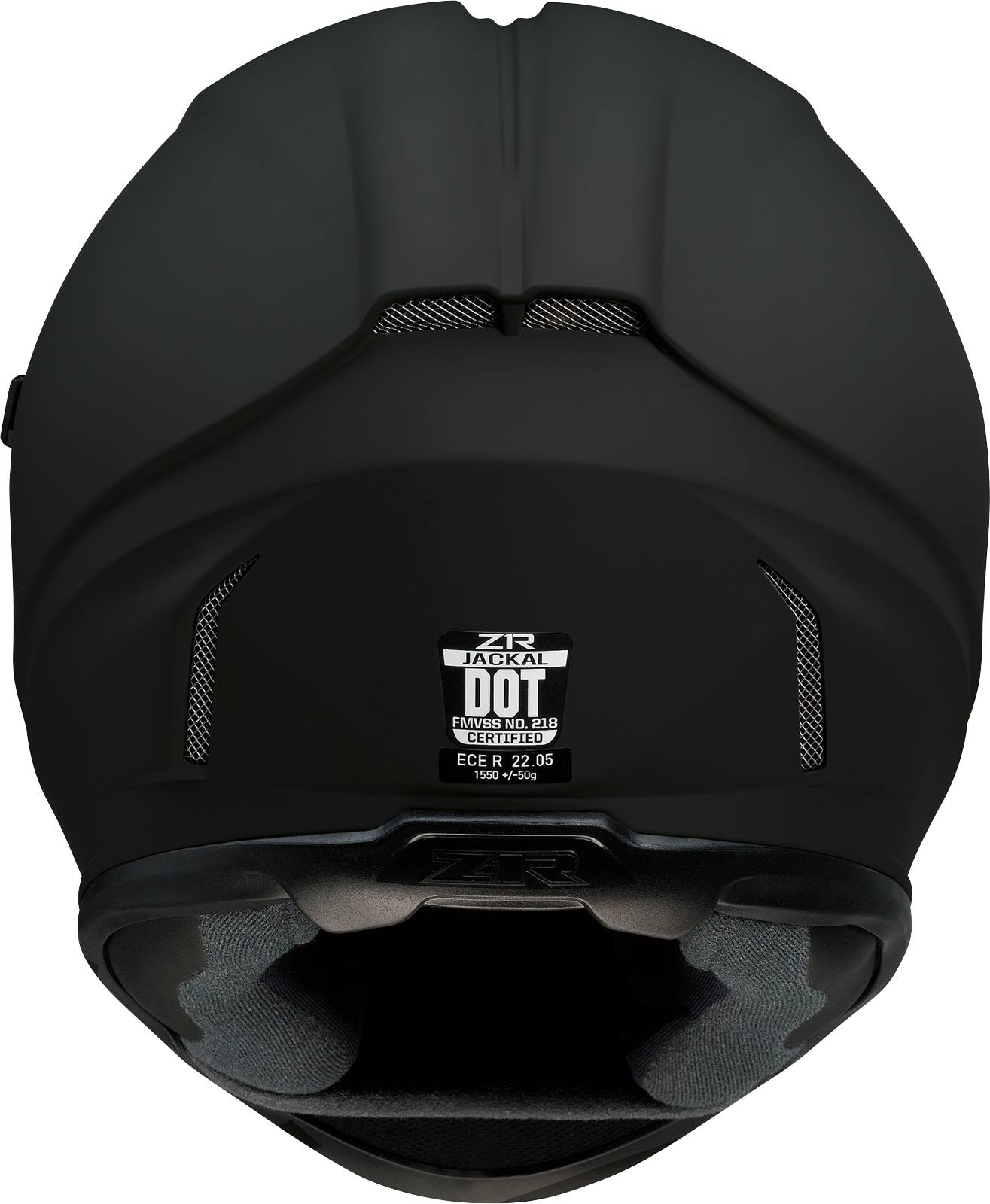 Z1R, Z1R Jackal Helmet in Flat Black with Smoke Shield - Large (Part Number 0101-13995)