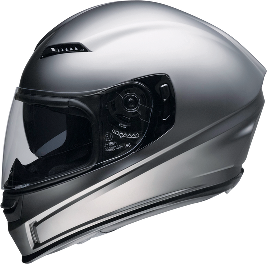 Z1R, Z1R Jackal Helmet Satin Titanium XS - Aerodynamic Polycarbonate Shell, Drop-down Sun Visor, and Ventilation System