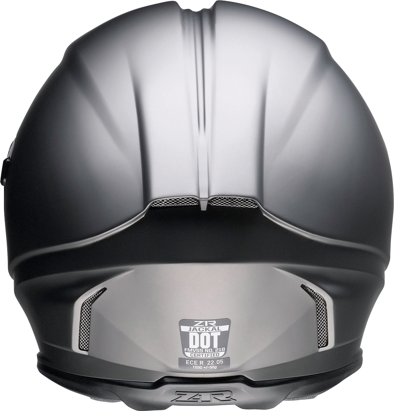 Z1R, Z1R Jackal Helmet Satin Titanium XS - Aerodynamic Polycarbonate Shell, Drop-down Sun Visor, and Ventilation System